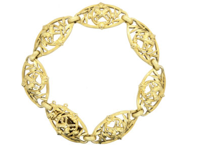 French Belle Epoque 18ct Gold Bracelet