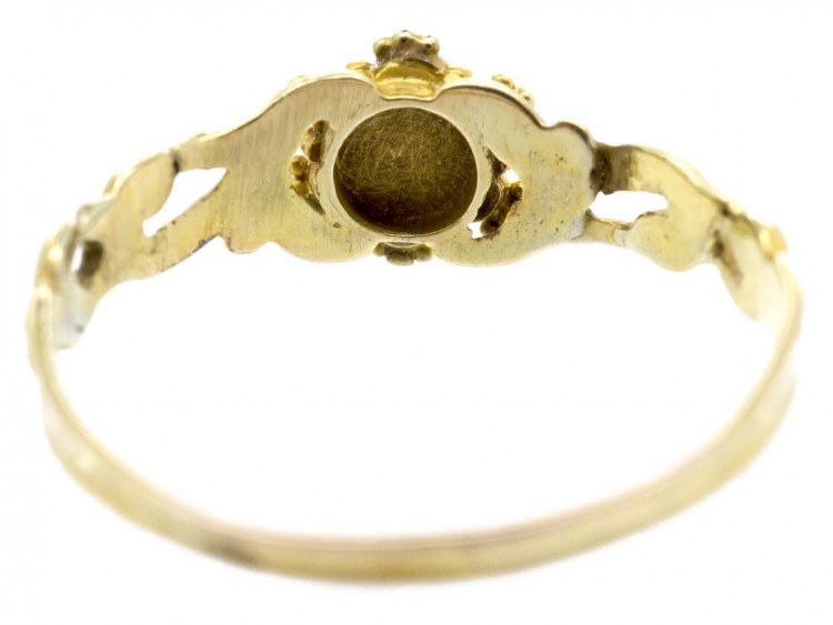 18ct Gold Late Georgian Gem Set Posy Ring