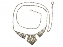 Art Deco Silver & Marcasite Necklace