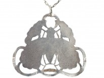 Silver & Enamel Bee Design Pendant on Chain