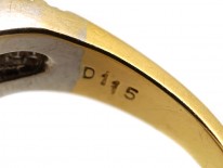 18ct Gold Diamond Twist Ring