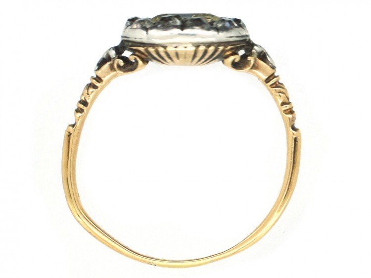 Georgian Oval Diamond Cluster Ring