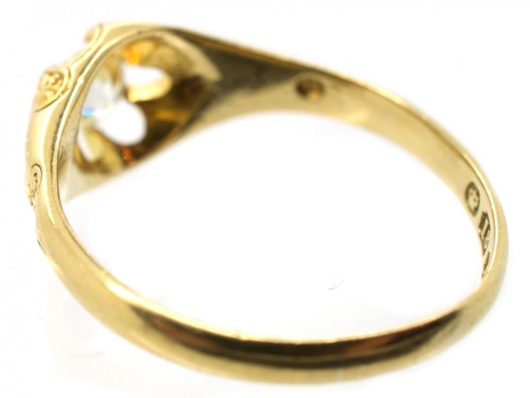 Victorian 18ct Gold & Old Mind Cut Diamond Ring