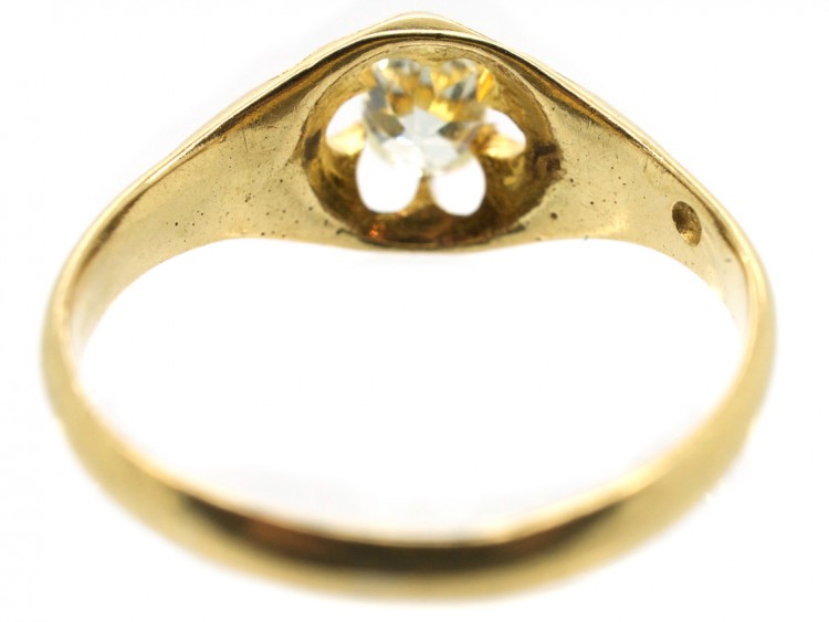 Victorian 18ct Gold & Old Mind Cut Diamond Ring