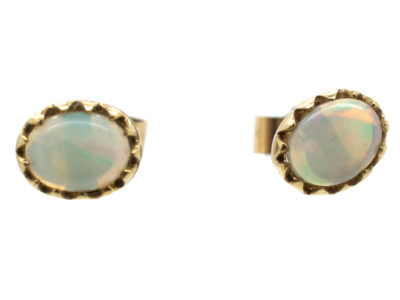 9ct Gold Opal Earrings