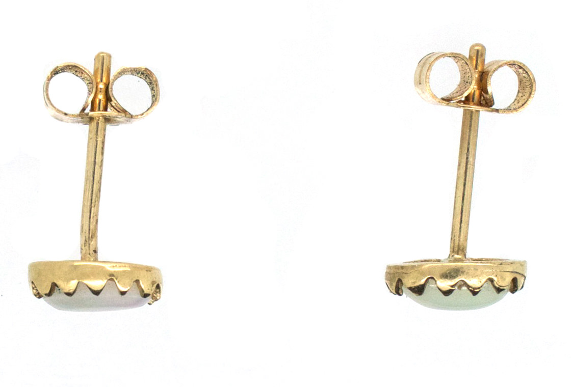 9ct Gold Opal Drop Earrngs, Australan Opal