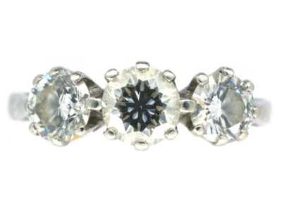Platinum Three Stone Diamond Ring