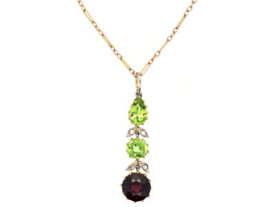 Edwardian 15ct Gold Suffragette Pendant in Original Case
