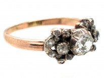 Georgian Diamond Three Stone Ring