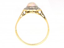 Edwardian Opal & Diamond Cluster Ring