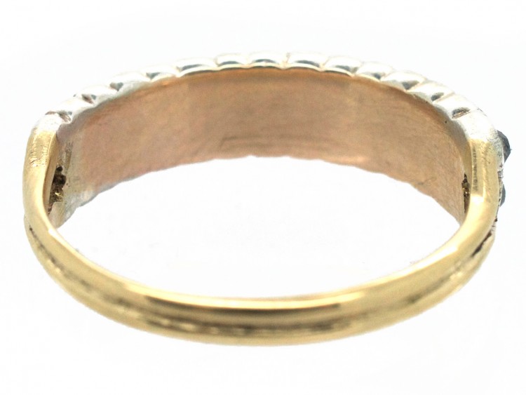 Georgian Two Row Diamond Ring