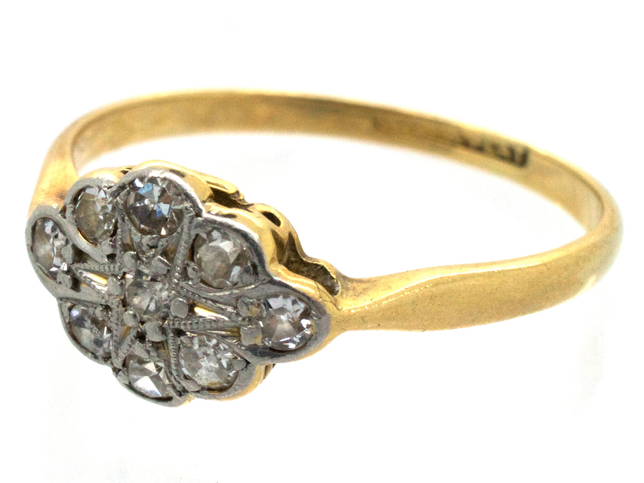 Edwardian Diamond Cluster Ring (592G) | The Antique Jewellery Company