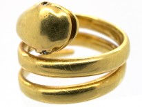 Victorian 18ct Gold Coily Snake Ring