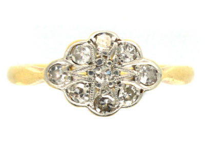 Edwardian Diamond Cluster Ring