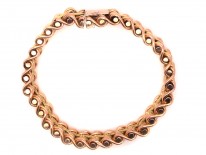 French 18ct Two Colour Gold Bracelet