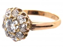 Victorian 18ct & Diamond Cluster Ring