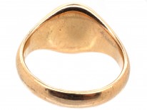 Victorian 18ct Gold & Lapis Fleur-de-Lis Signet Ring
