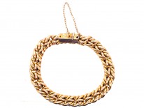Edwardian 15ct Gold Woven Style Bracelet