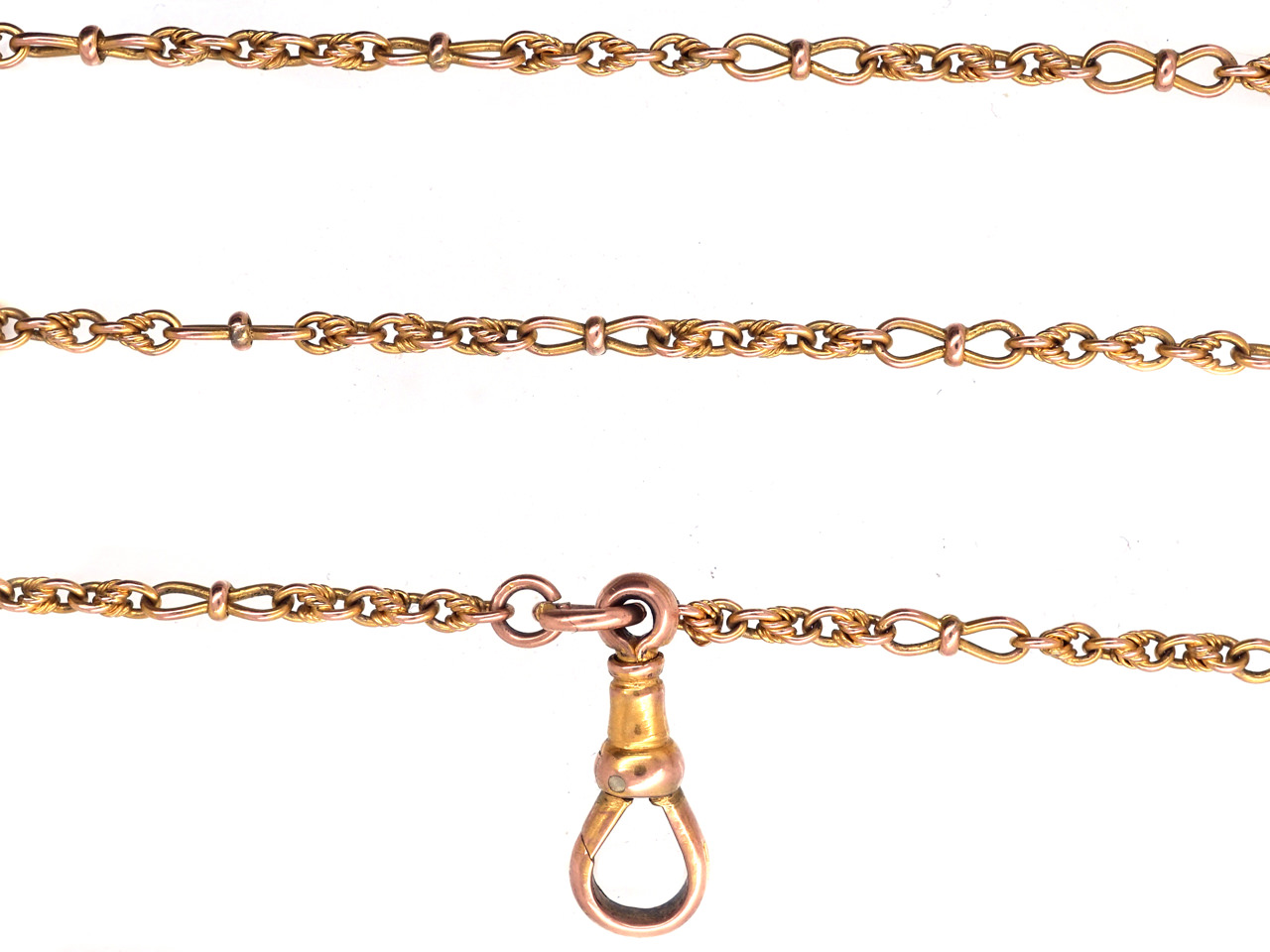 9ct Gold Victorian Guard Chain (680G) The Antique Jewellery Company