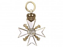 Silver Gilt Maltese Cross Charm