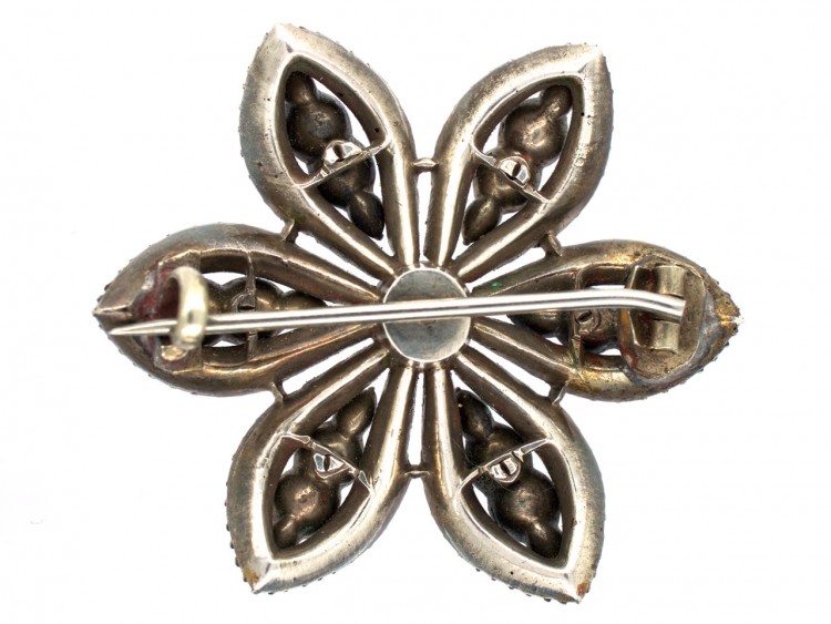Silver & Paste Georgian Brooch