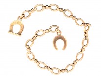 Gold Horseshoe Clasp Bracelet