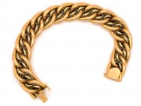 Edwardian 18ct Gold Woven Bracelet