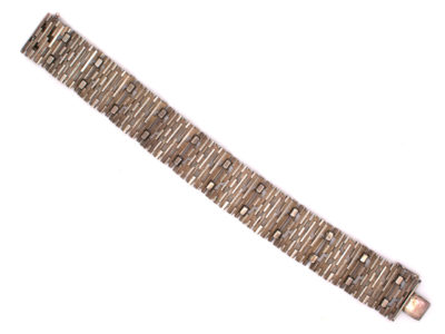 1970s Silver Modernist Bracelet