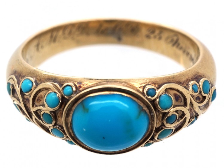 Regency 18ct Gold ​& Turquoise Ring