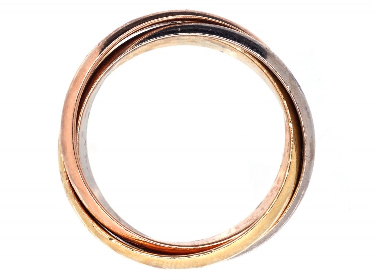 Cartier Three Colour Gold Russian Wedding Ring