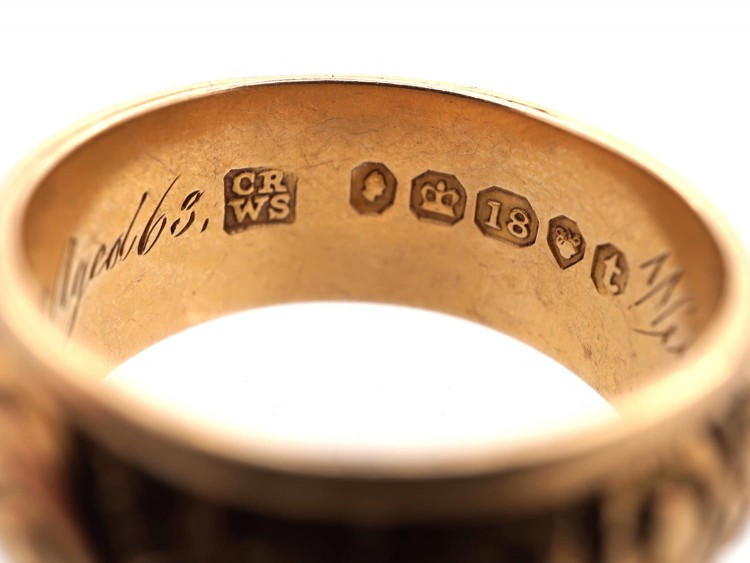 18ct Gold Memorial Ring Dated 1843