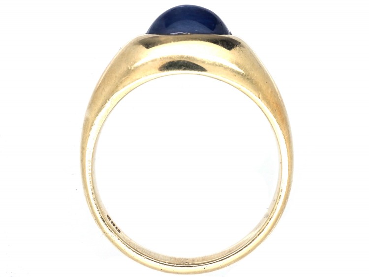 14ct Gold & Cabochon Sapphire Ring