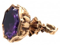 Regency 15ct Gold Miniature Seal with Amethyst Base