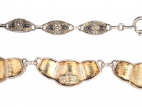 Theodor Farhner Art Deco Silver & Marcasite Necklace