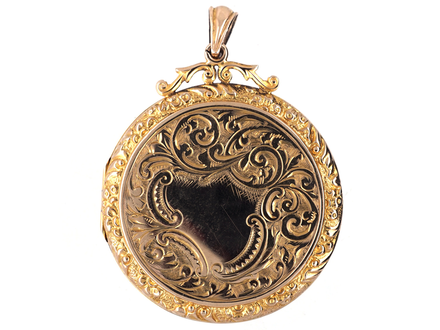 large 9ct gold locket