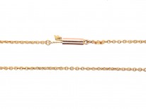 Edwardian 9ct Gold Fine Chain (39.5 cm)