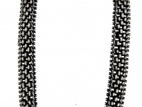 Victorian Silver Woven Collar