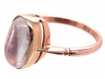 9ct Gold & Oval Moonstone Ring
