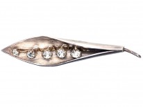 Silver & Paste Lily of the Valley Brooch