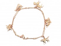 9ct Gold Animal Charm Bracelet