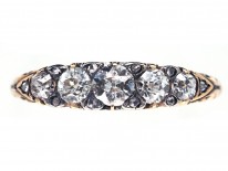 Victorian 18ct Gold & Diamond Five Stone Ring