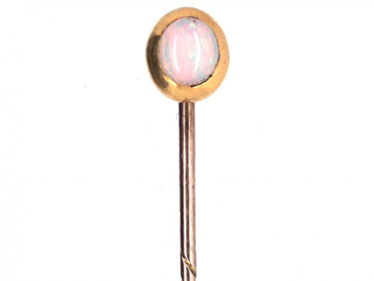 Edwardian 15ct Gold & Opal Tie Pin