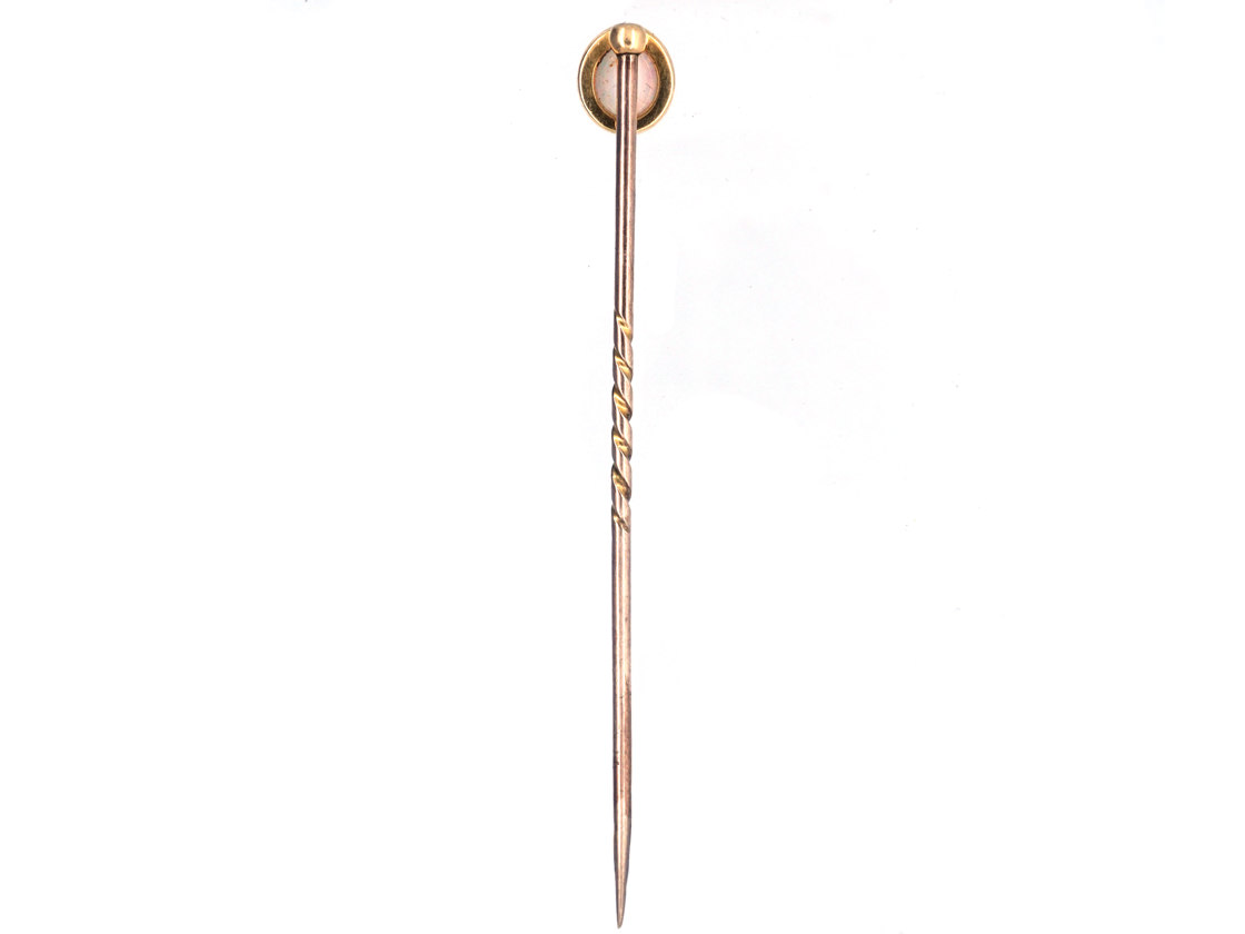 Edwardian 15ct Gold & Opal Tie Pin (51SS) | The Antique Jewellery Company