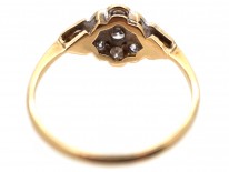 Edwardian 18ct Gold & Platinum Diamond Cluster Ring