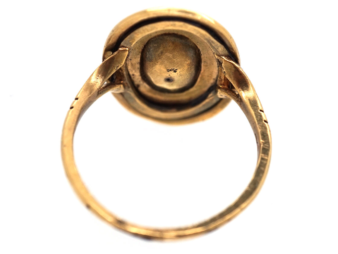 French Fin de Siècle 18ct Gold & Enamel Lady Ring (201H) | The Antique ...