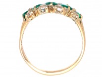 Victorian 18ct Gold, Emerald & Diamond Ring