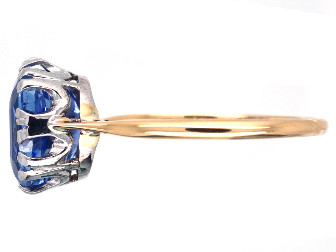 Lolite, Ceylon Sapphire & Blue Topaz Ring in 18ct Yellow & White Gold main image 1