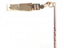 Victorian 9ct Gold Masonic Folding Tie Pin