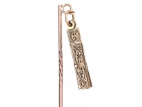 Victorian 9ct Gold Masonic Folding Tie Pin