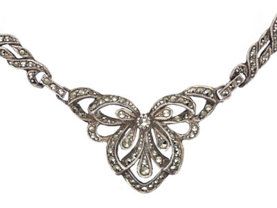 Art Deco Silver & Marcasite Necklace